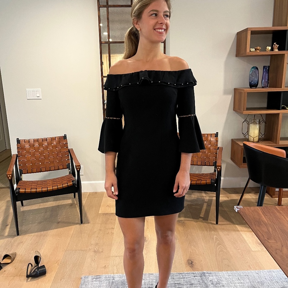 Ellie Tahari mini black dress